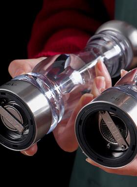 PC研磨酒器手动磨瓶花椒粉调料瓶不研锈钢椒胡高OVZ档碎海盐店餐