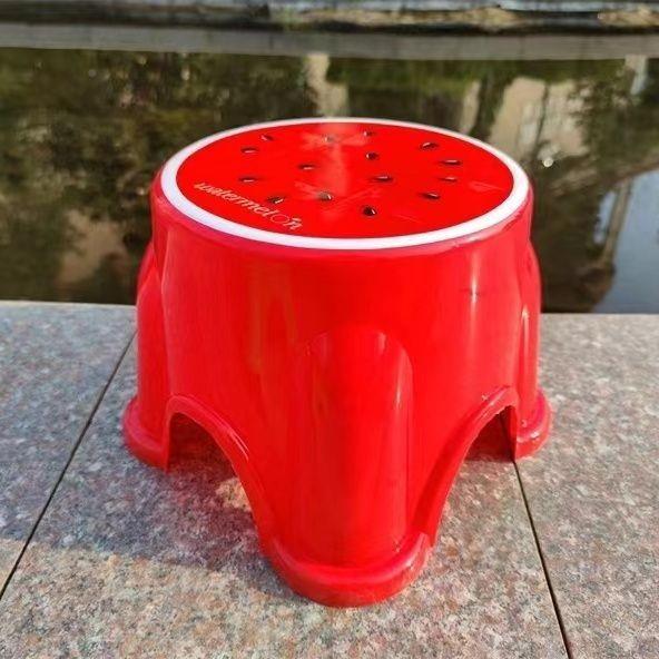 摆摊宝套圈西瓜卡通水果凳宝塑料矮小DSW凳儿地童可爱家用圆凳
