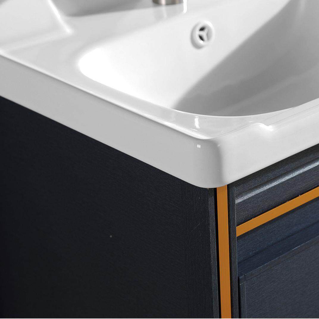 浴室漱柜HJA柜洗台组合挂墙式智能大整体无缝一体陶瓷盆新盆款