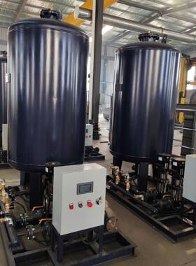 全自动定压补水装真空脱排气组补水置HRM机囊式隔膜塔膨胀气罐无