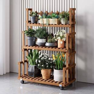 花架绿萝吊多层可移动置物架阳台厅室内客阶落地UTJ式 梯花兰架子