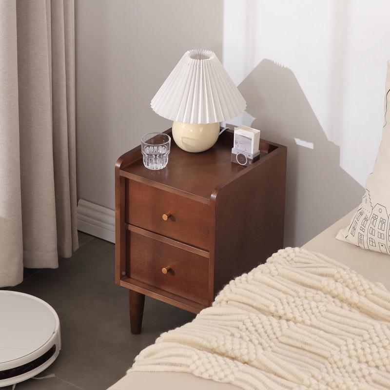 15/20/2CSW5/30cm实木窄床头柜型小超迷你卧室夹柜缝床边子家用原