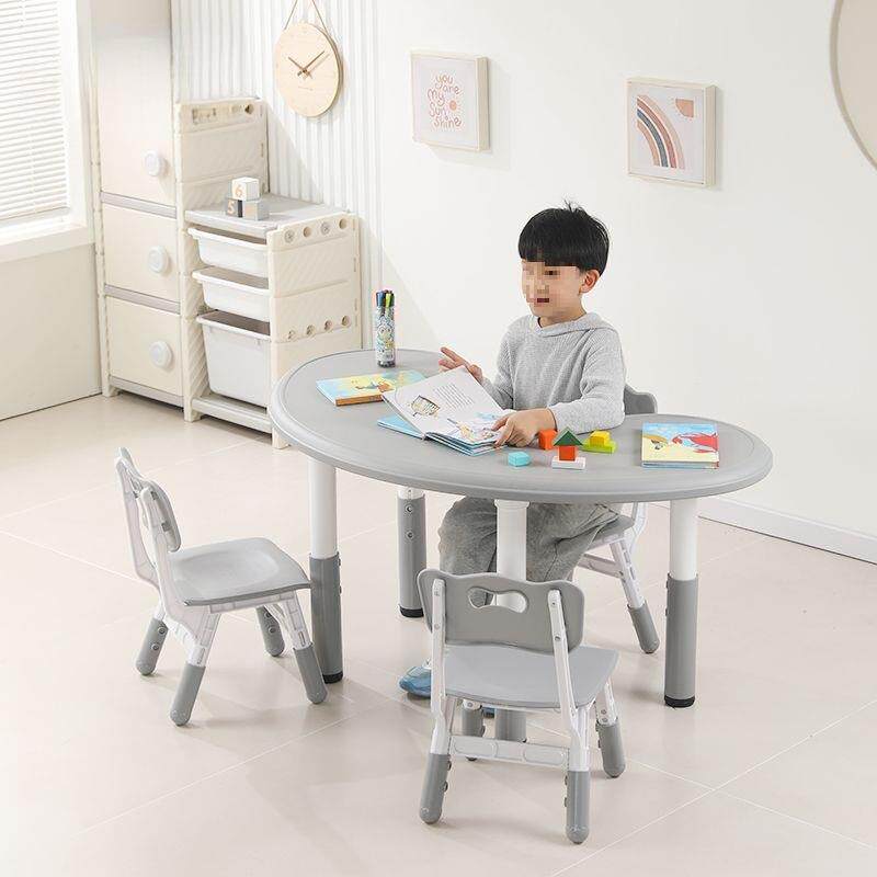 儿园桌椅儿童桌子套幼装料宝宝桌无品牌/玩具家用塑学习书桌月亮