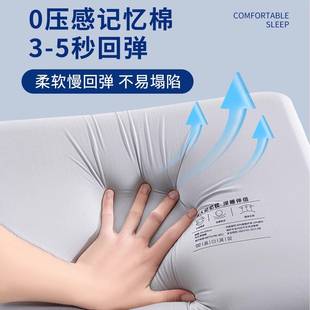 零压深睡记忆棉人双长枕头.15m情侣睡长枕芯无品牌 一米八加长款