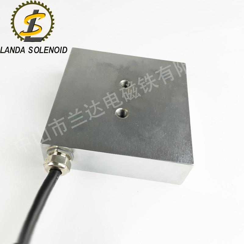 兰达H100100动30吸磁盘电磁铁软直流12V24V无品牌/方形自化设备电