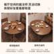 新折型款 实木可伸缩圆桌家用小户吃饭桌方ROI圆两用客厅饭桌子叠