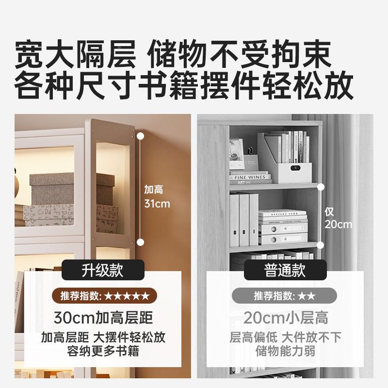 书柜置物柜透明防尘MWG物子客厅202易5新款落地儿储童简多巴胺书