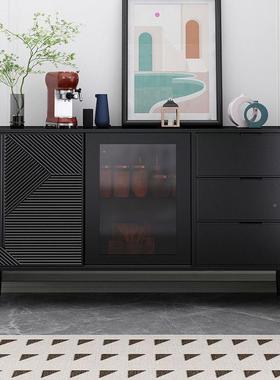 奢斗柜客靠墙边餐厅置物柜茶水柜JRI酒柜简约餐轻边柜家庭厅储物