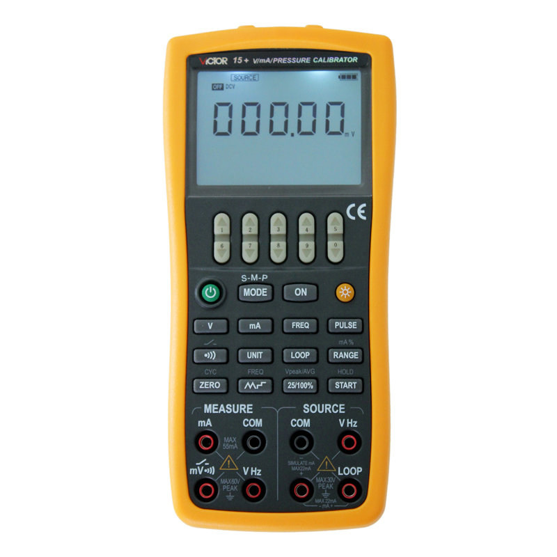 胜利正品 VC15+过程校验仪(信号源) 电压/电流/压力校准器 校验仪