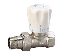 正品 DN15202532专卖店 埃美柯372黄铜暖气直角阀调节阀暖气阀直式