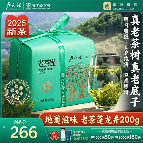卢正浩2025新茶上市明前特级龙井茶群体种老茶树绿茶老茶蓬自己喝