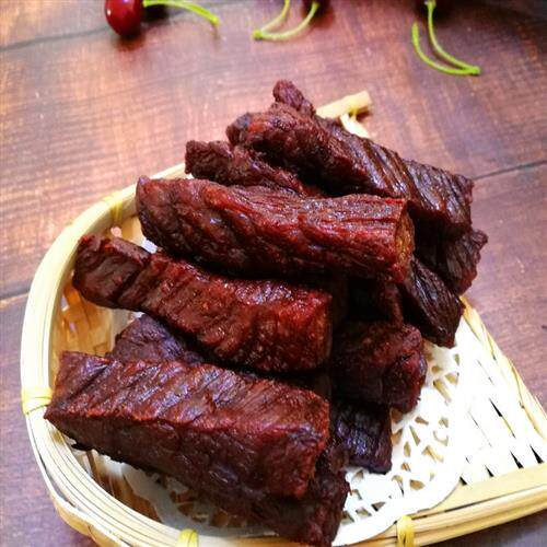 牛肉干风干内蒙古小吃特产休闲零食通辽特产手撕250克拍2袋包邮