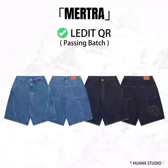 Mertra Bigstep Jorts 「Embroidered Denim Shorts」