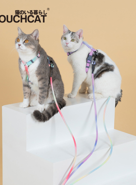 touchcat它它猫咪牵引绳防挣脱touchdog遛溜幼猫链子外出专用神器
