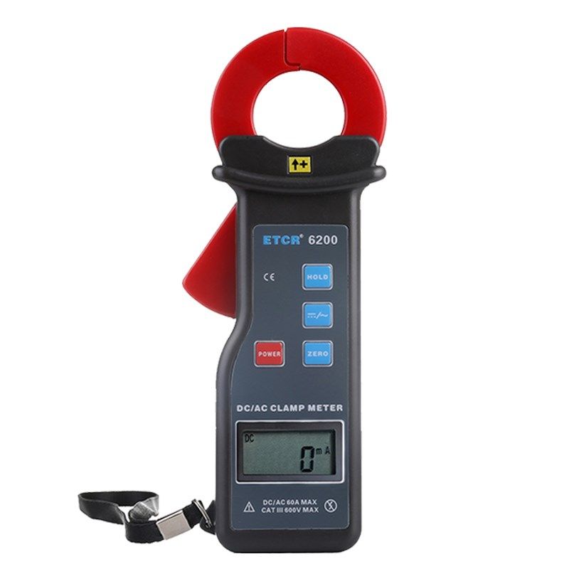 铱泰ETCR6200钳交直流电流表直流漏电钳表修车电流表毫安级钳表