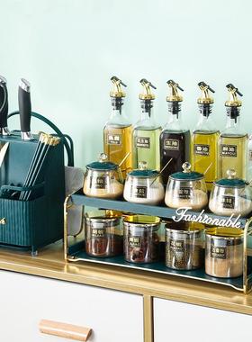 高品颜值厨房调料油盐酱醋套味罐调料瓶调调料盒套装家ZPZ用全组