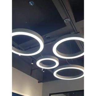 圆形圆环灯工风278圆圈环吸顶灯le吊d业现代简约酒店工程形灯具