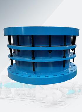 热喷涂层塑自来管道球墨铸铁双法兰限位接伸缩头循环泵用伸水VSSJ