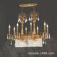 方形长蜡水晶灯别墅复式 法式 餐厅吊169意灯轻奢全铜灯创欧式 楼烛