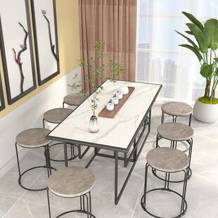 凳子可叠放圆家用加凳厚餐凳YD-XSB简易备用凳仿商用岩板子铁艺凳