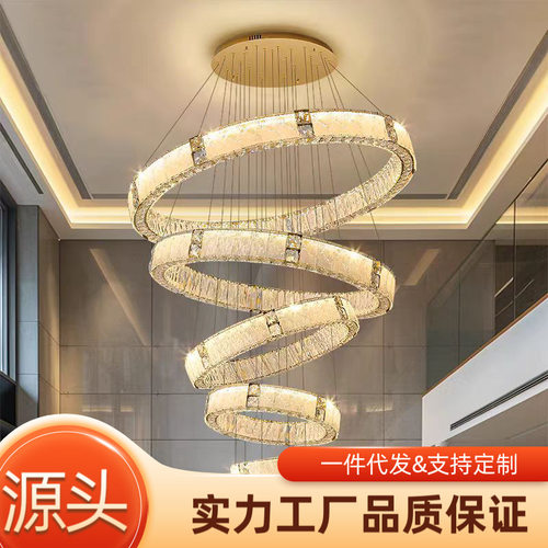 复式吊灯现代简约大吊灯别墅