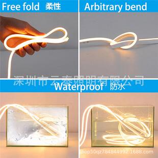 LED霓虹灯带光白12V霓虹灯条广招牌防E水告单色LD霓虹灯带99290灯