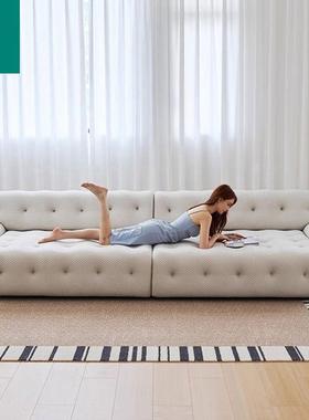 代简客厅小户型功电动沙发床伸缩多能VPD两用约罗奇现堡直排奶油