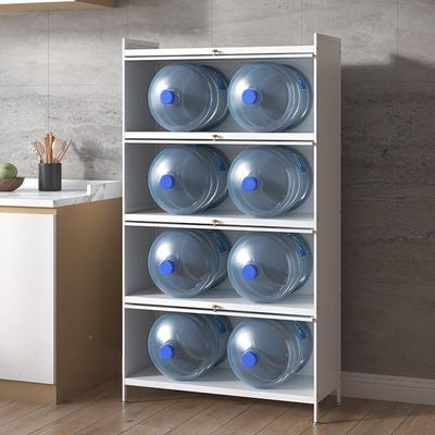 一体靠墙移动玻璃翻约门子架客厅白色现柜代简多77256层置物厨房