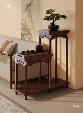 实木式花架子内客落地式2025新款中室多t$*&hlzn层放花架厅子花架