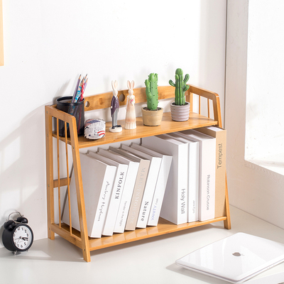 书架办公桌面收纳盒用品多层抽屉文件G室杂物木质储物书桌置物架