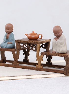 创意禅意小和尚小沙弥摆s件 中式茶室客厅玄关酒柜装饰工艺品摆设