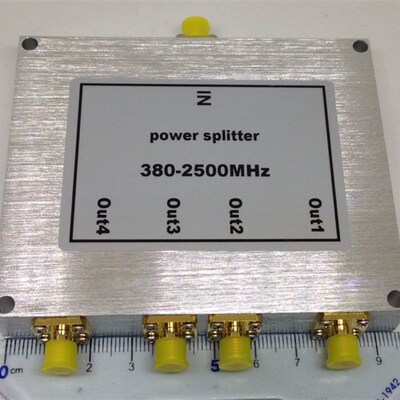 2.4G/380-2500MHZ 微带一分四功分器 SMA-K 接口