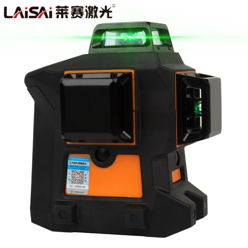 莱赛水平仪绿光高精度强光12线蓝光贴墙仪LSG667S室外红外线来赛