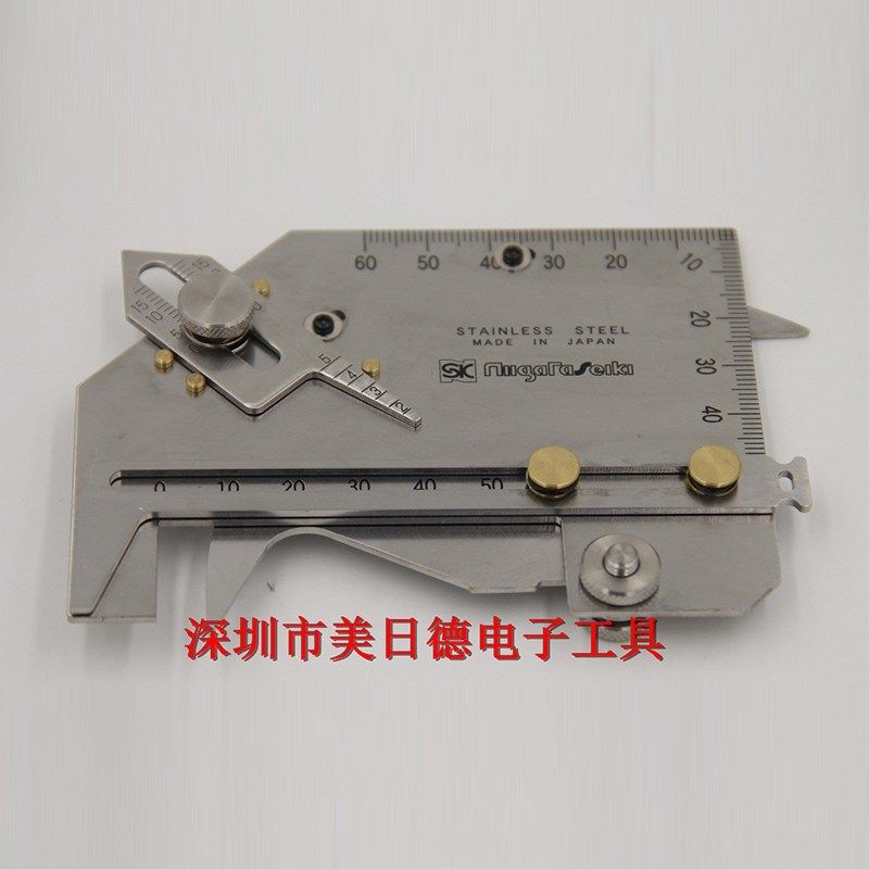 原装日本SK新泻精机熔接器WGU-8M焊接角度规角度尺测量工具焊脚尺