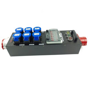 16A工业防水插座箱手r提式户外检修箱移动舞台灯光工地防水配电箱