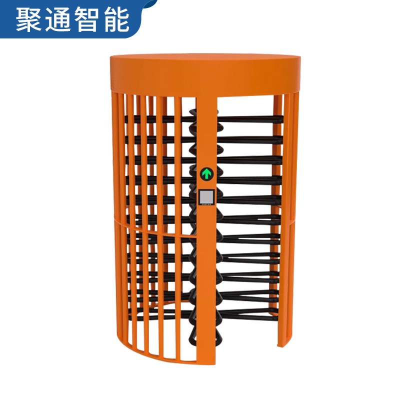 工地全高转闸人行通道旋转门景区蓝球场十字转R闸不锈钢单双门闸