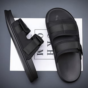 20m24新款 男夏季 时尚 软底室外防臭沙滩鞋 男 男士 休闲一字拖鞋 拖鞋