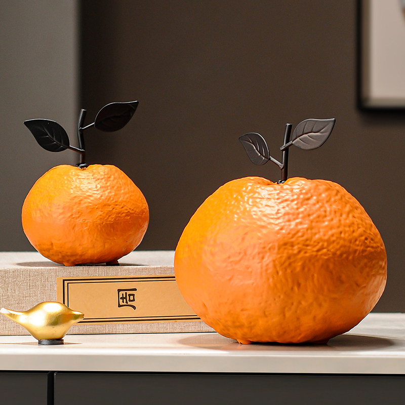 大吉大利橘子摆件客厅书架酒柜存钱罐装饰品高级入宅乔迁开业礼物,农用物资,苗木固定器/支撑器,淘宝优惠券,粉丝福利购,淘宝优惠卷