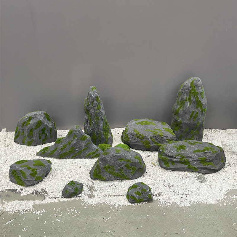 仿真假山植绒树脂石头造景苔藓石头道具花艺装饰青苔植物落地景观,农用物资,苗木固定器/支撑器,淘宝优惠券,粉丝福利购,淘宝优惠卷
