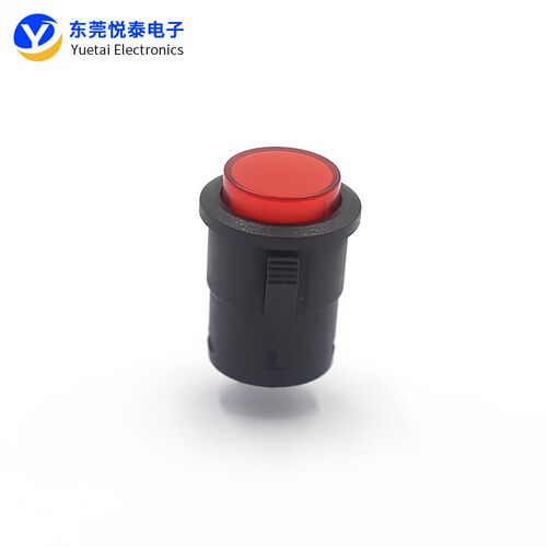 R16-503按钮圆形卡式自锁连接器 强光手电筒电源开关打印机按键