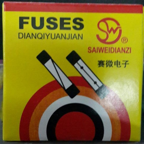 冲冠 赛微 玻璃管 保险丝5x20(0.1A~30A)/熔断器100个/盒  足安