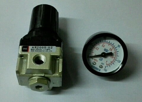 ar2000-02 气源处理器 调压阀,减压器 空气减压阀 G1/4 压力1MPA