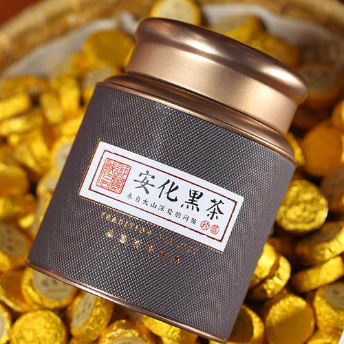 湖南安化黑茶陈年金币天尖茶野生沱茶安华黑茶1000克糯米香包邮