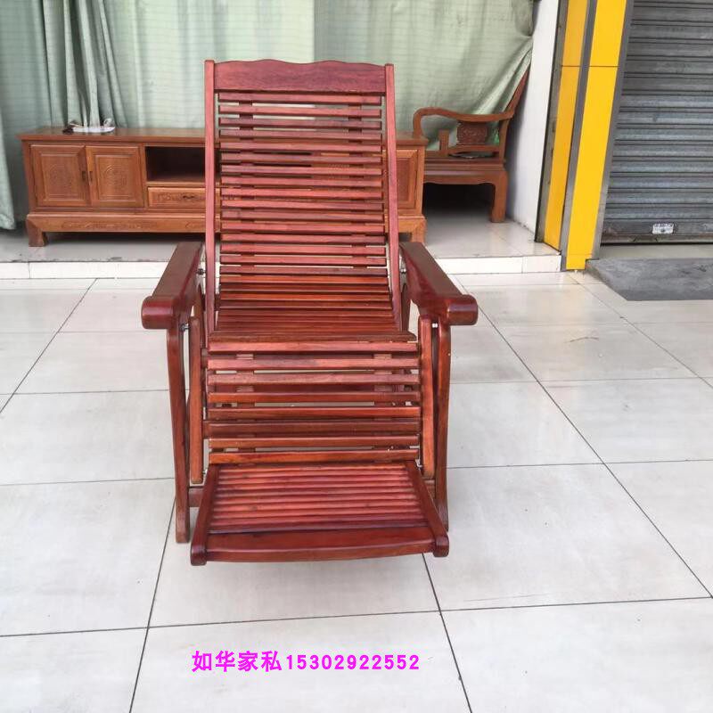 红木菠萝格摇摇椅阳台椅沙滩椅折叠椅销遥午睡椅中午休息特价