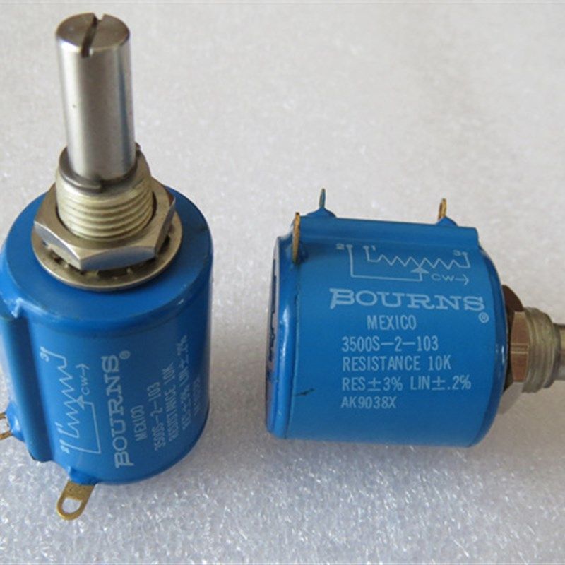 进口美国BOURNS 3500S-2-202 2K 10K 20K 100K多圈电位器柄长21MM