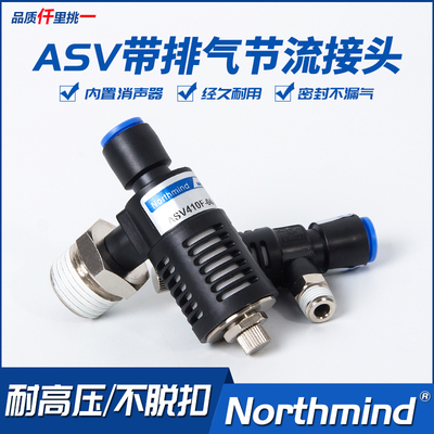 ASV310F-01-06S 快速排气节流阀 ASV410F-02-08S/ASV510F-03-10S
