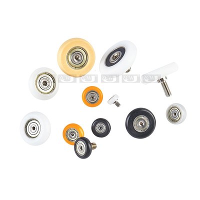 ERBH型圆弧包塑轴承滑轮不绣钢螺杆M8 M10外球面加304轴螺栓丝BKR