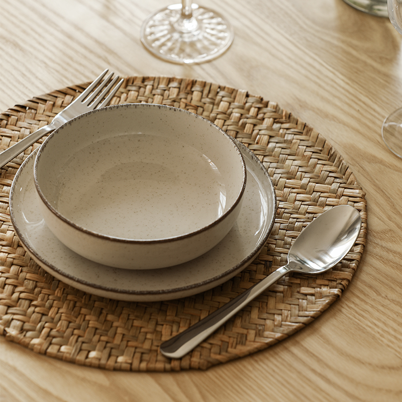 海草编织餐垫手工隔热垫茶垫创意中式防烫餐桌垫子田园桌垫简约