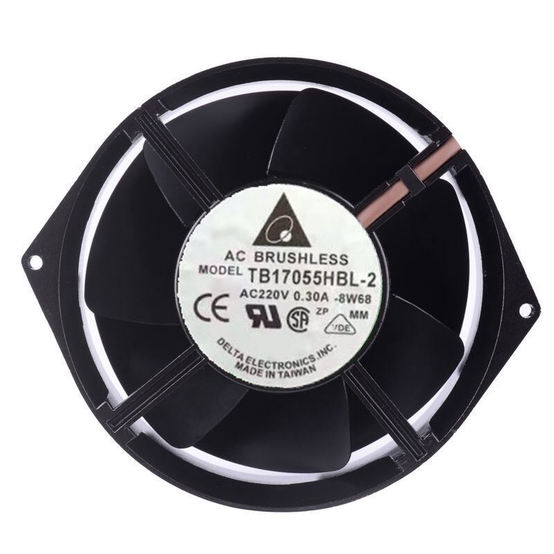 全新Delta/台达 TB17055HBL-2 AC220V 0.30A 双滚珠 17CM轴流风扇