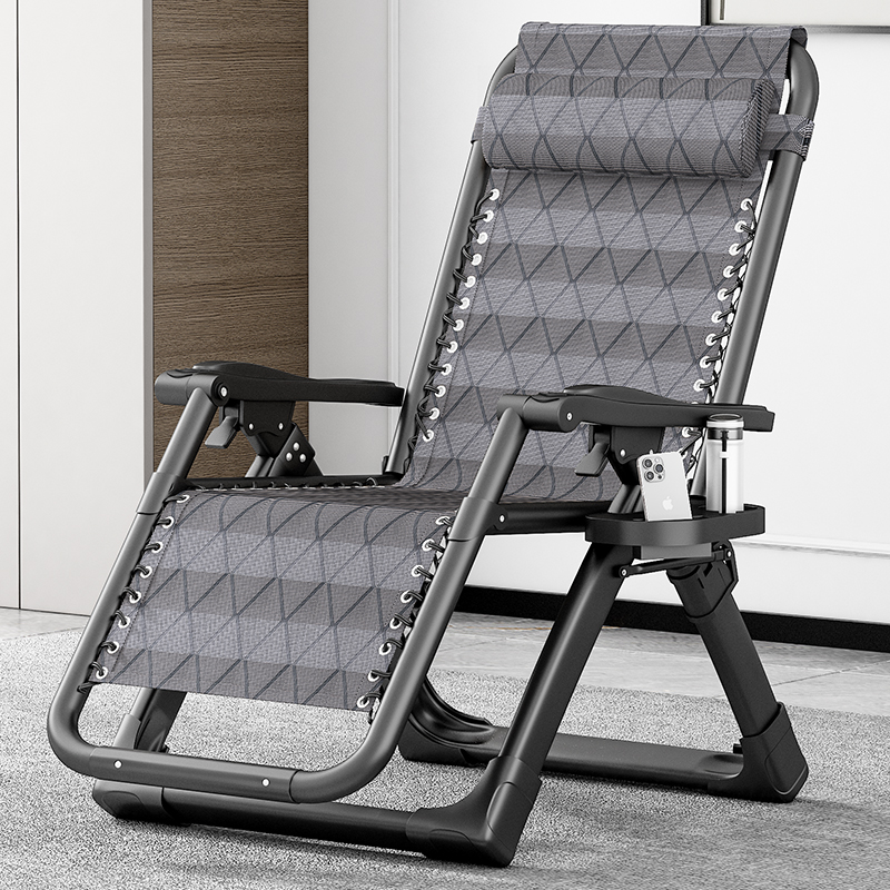 躺椅子折叠午休阳台家用休闲懒人可躺坐趟睡两用办公室零重力便携